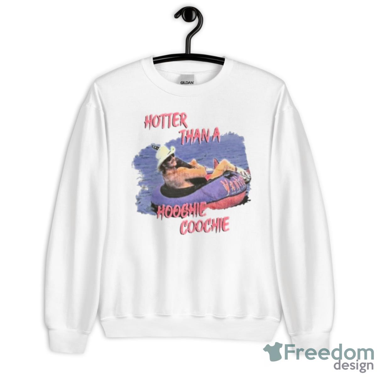 Vintage Hotter Than A Hoochie Coochie Chattahoochee Shirt - Unisex Heavy Blend Crewneck Sweatshirt