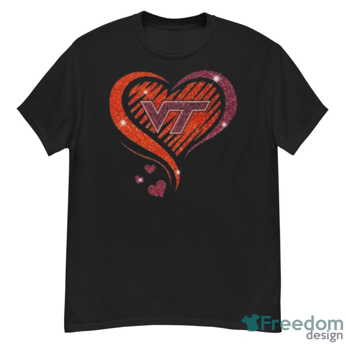 Virginia Tech Hokies 2023 NCAA Women’s Basketball Diamond Heart Shirt - G500 Men’s Classic T-Shirt