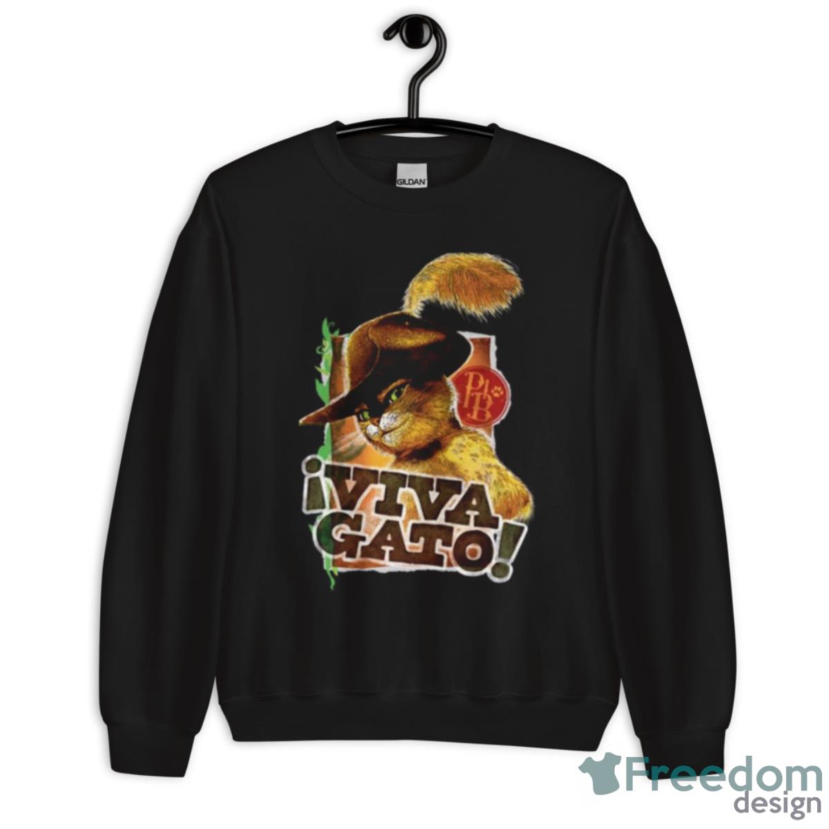 Viva Gato Poots In Boots Shirt - Unisex Crewneck Sweatshirt