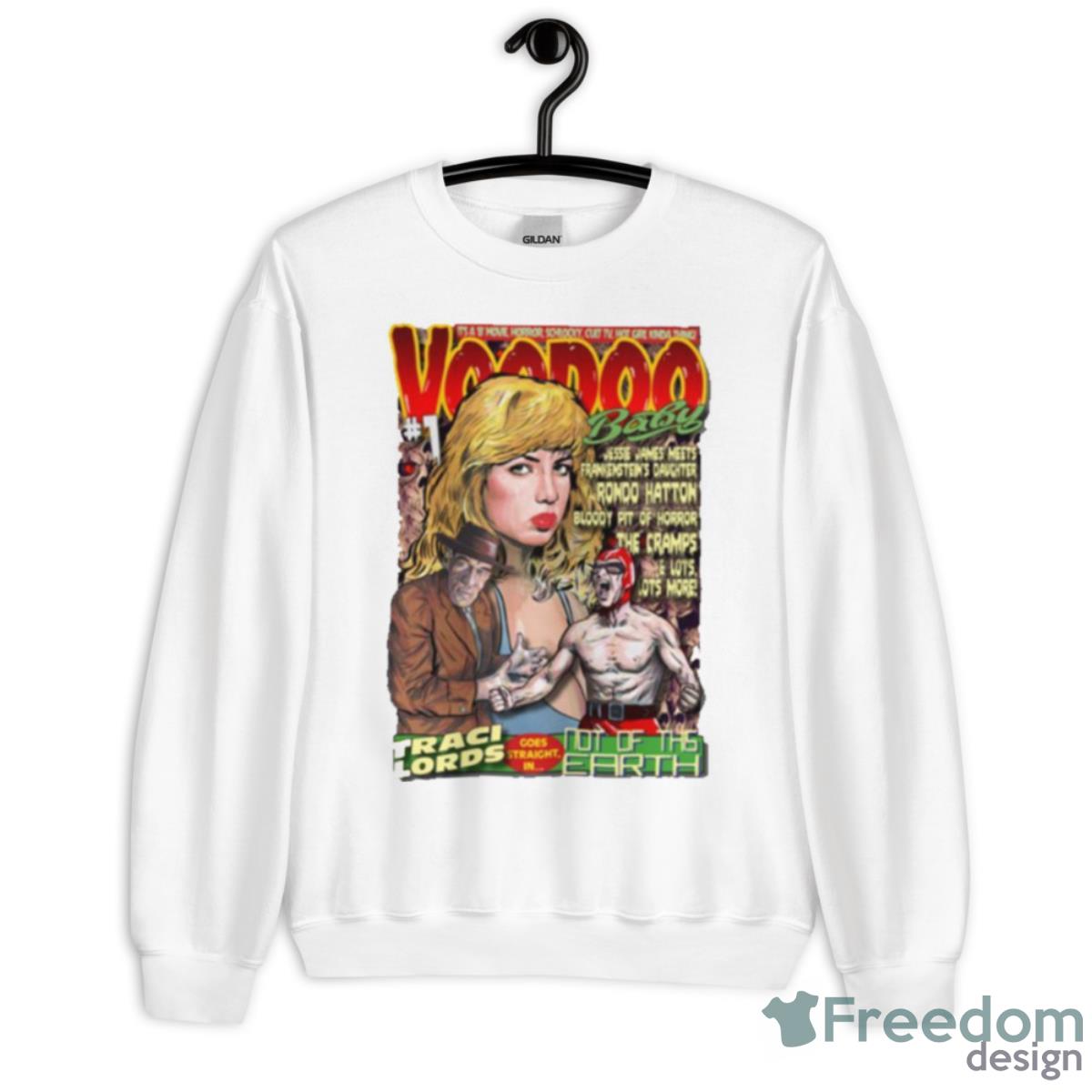 Voodoo Baby Issue 1 Cover Art Traci Lords shirt - Unisex Heavy Blend Crewneck Sweatshirt