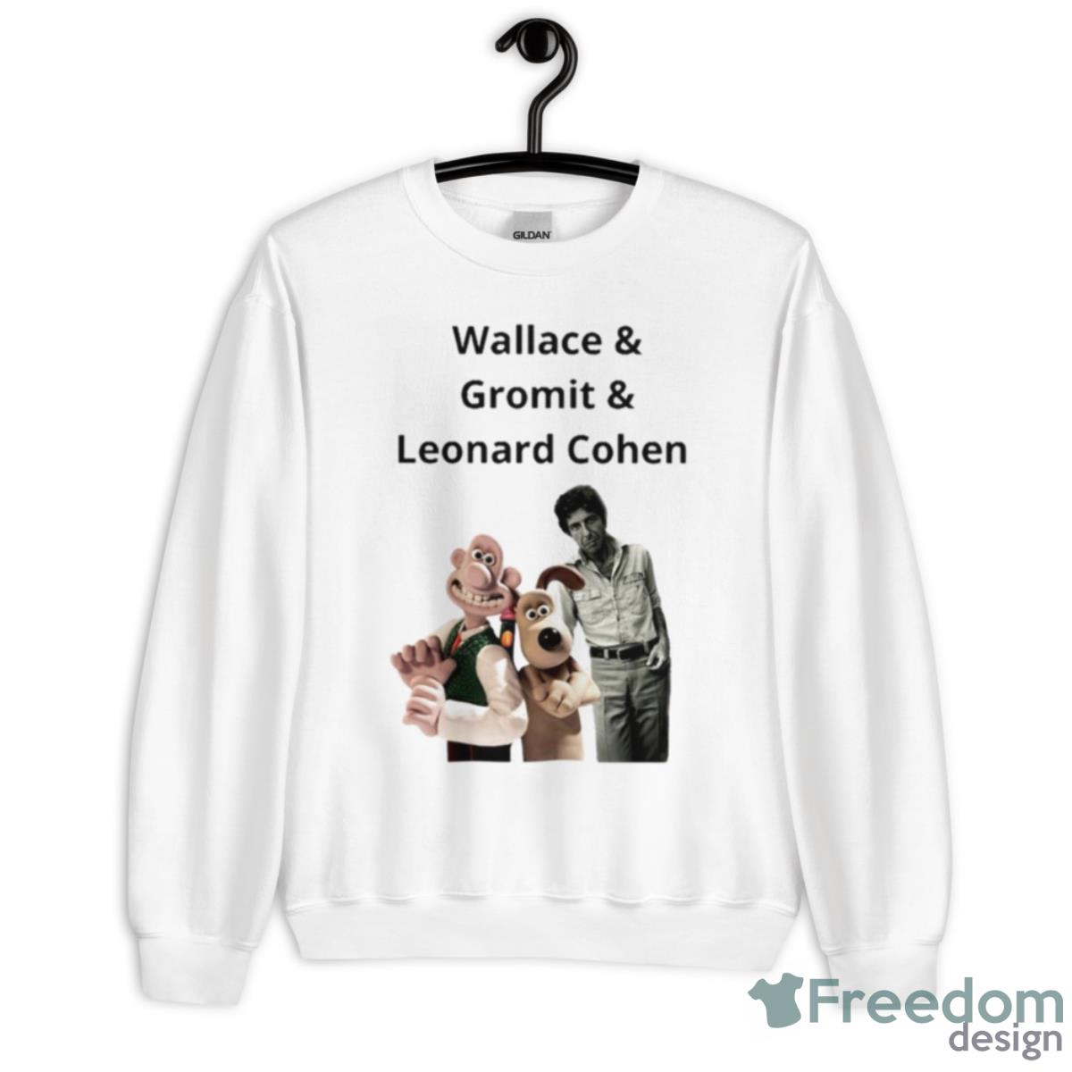 Wallace And Gromit Leonard Cohen Shirt - Unisex Heavy Blend Crewneck Sweatshirt