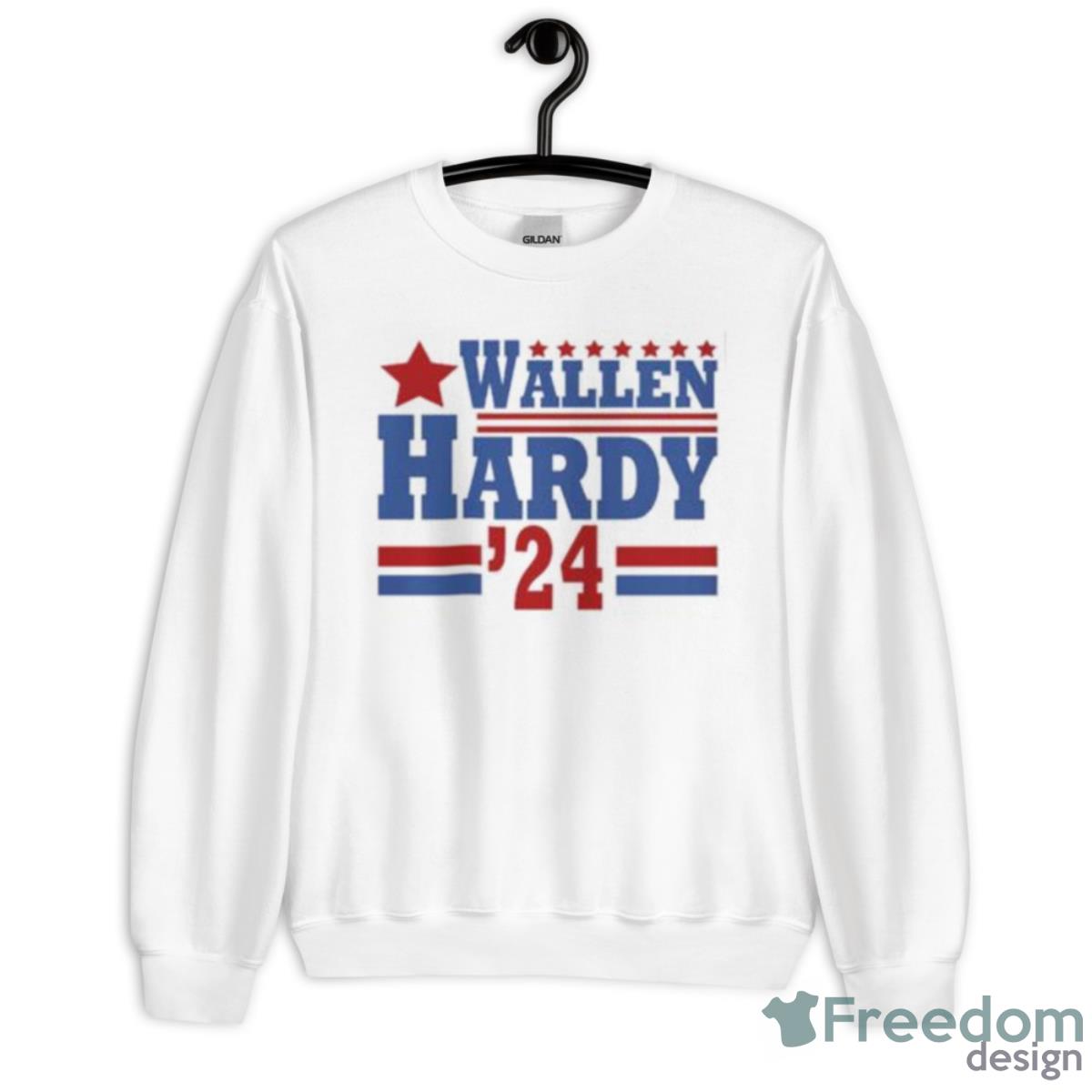 Wallen Hardy 24  Western Country Wallen Western Shirt - Unisex Heavy Blend Crewneck Sweatshirt