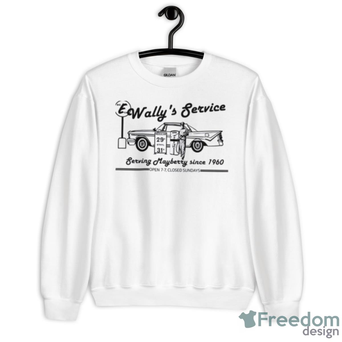 Wally’s Service From The Andy Griffith Show shirt - Unisex Heavy Blend Crewneck Sweatshirt