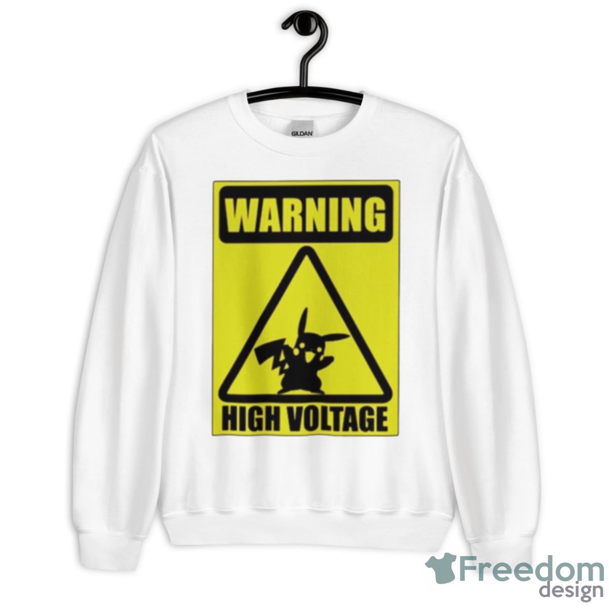 Warning High Voltage Shirt - Unisex Heavy Blend Crewneck Sweatshirt