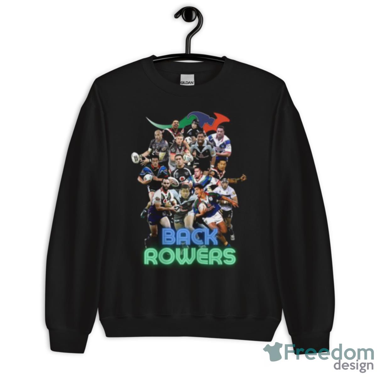 Warriors Back Rowers Rugby Shirt - Unisex Crewneck Sweatshirt