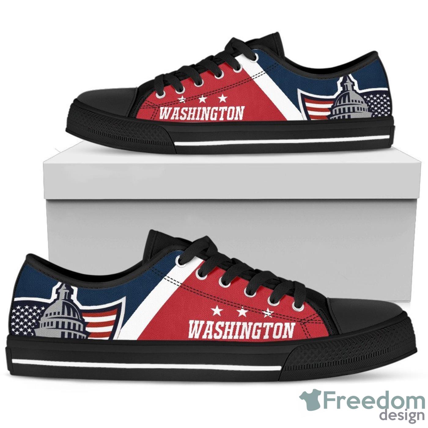 Washington Capitals Low Top Canvas Shoes For Men And Women Product Photo 1