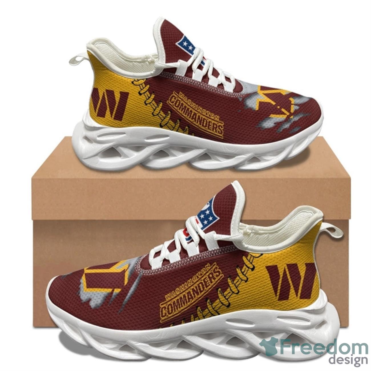 Washington Commanders NFL Max Soul Sneakers Running Shoes Product Photo 2