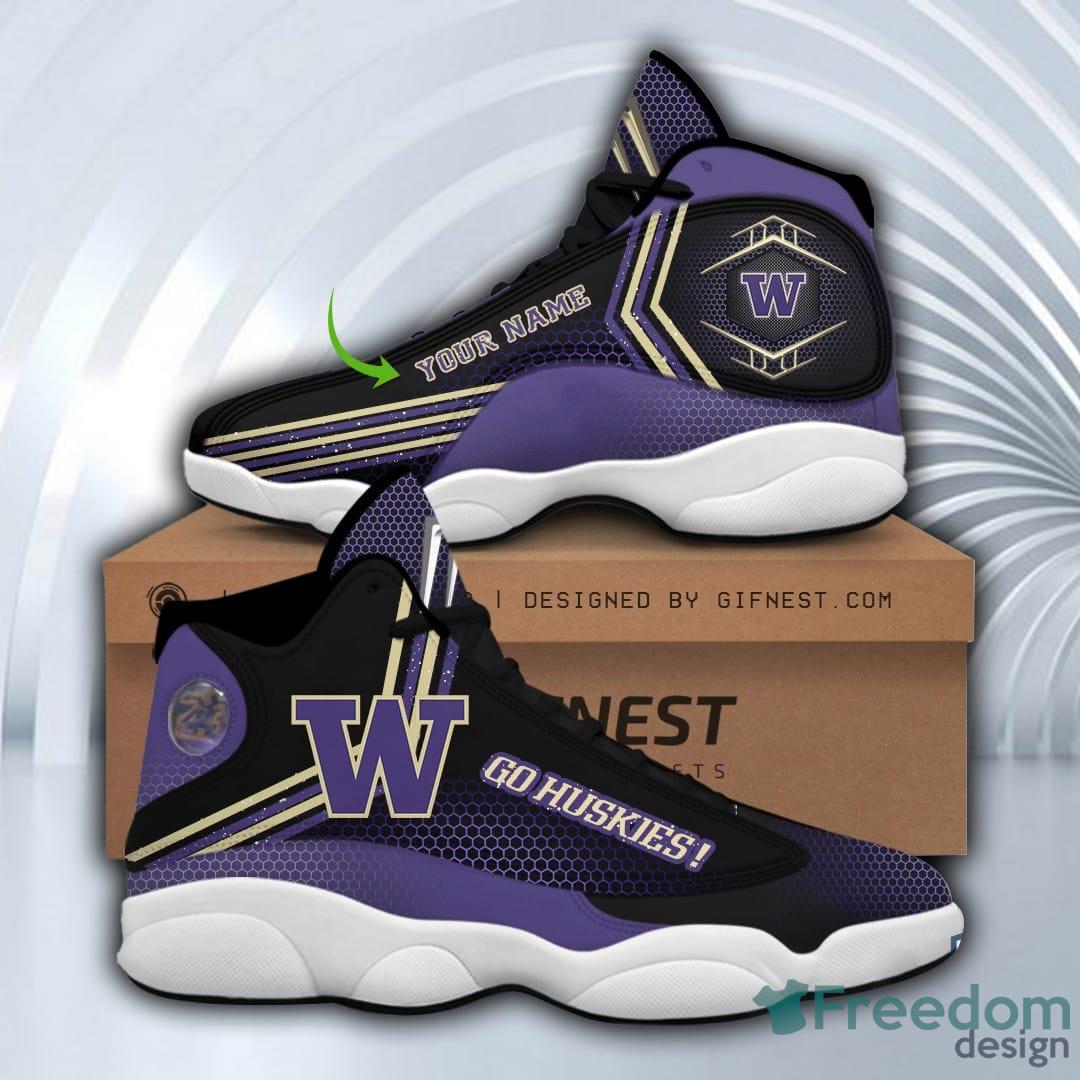 Washington Huskies Air Jordan 13 Custom Name Personalized Shoes fusion - Washington Huskies Air Jordan 13 Custom Name Personalized Shoes_1