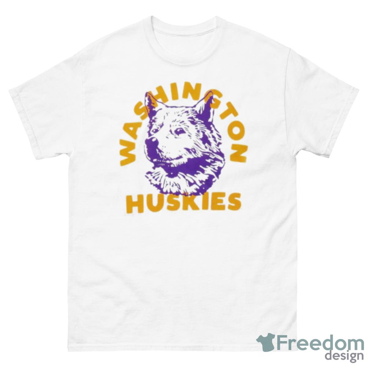 Washington Huskies Logo Shirt - 500 Men’s Classic Tee Gildan