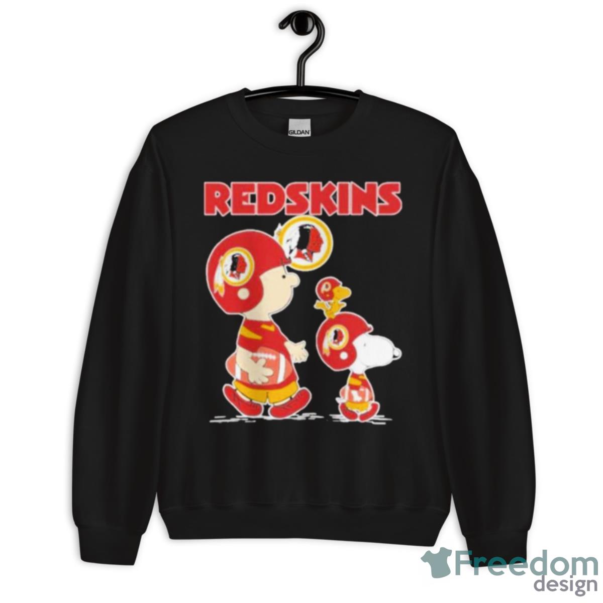 Washington Redskins Snoopy Plays The Football Game Shirt - Unisex Crewneck Sweatshirt