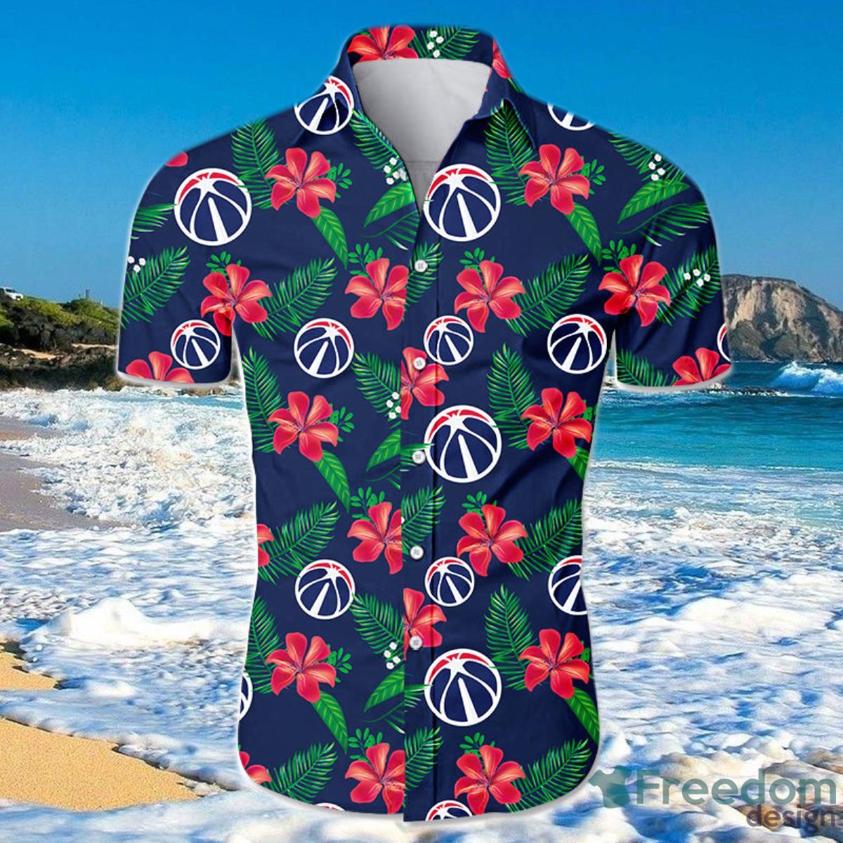 Washington Wizards Hawaiian Shirt Small Flowers For Men And Women Product Photo 1