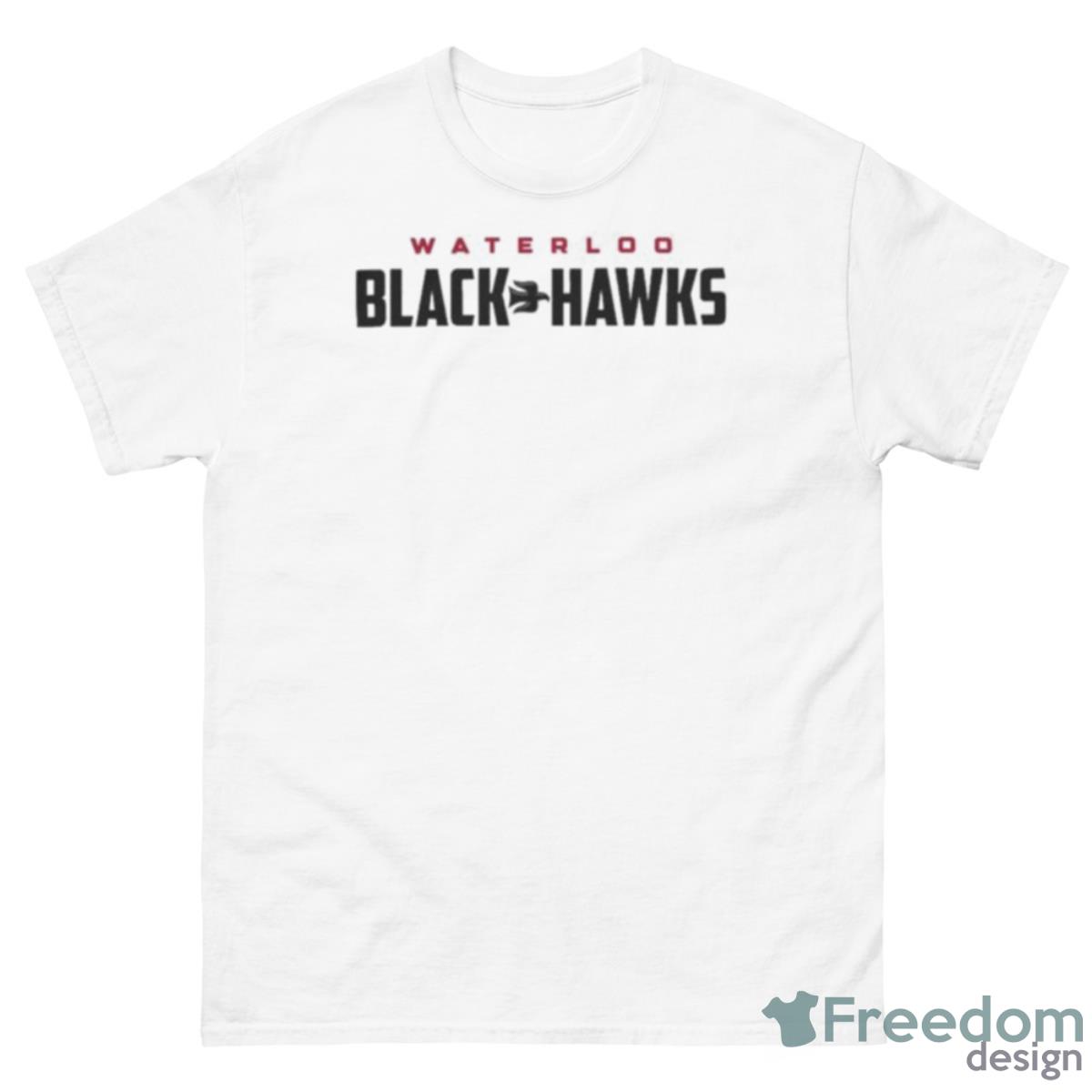 Waterloo Black Hawks Square 2023 Shirt - 500 Men’s Classic Tee Gildan