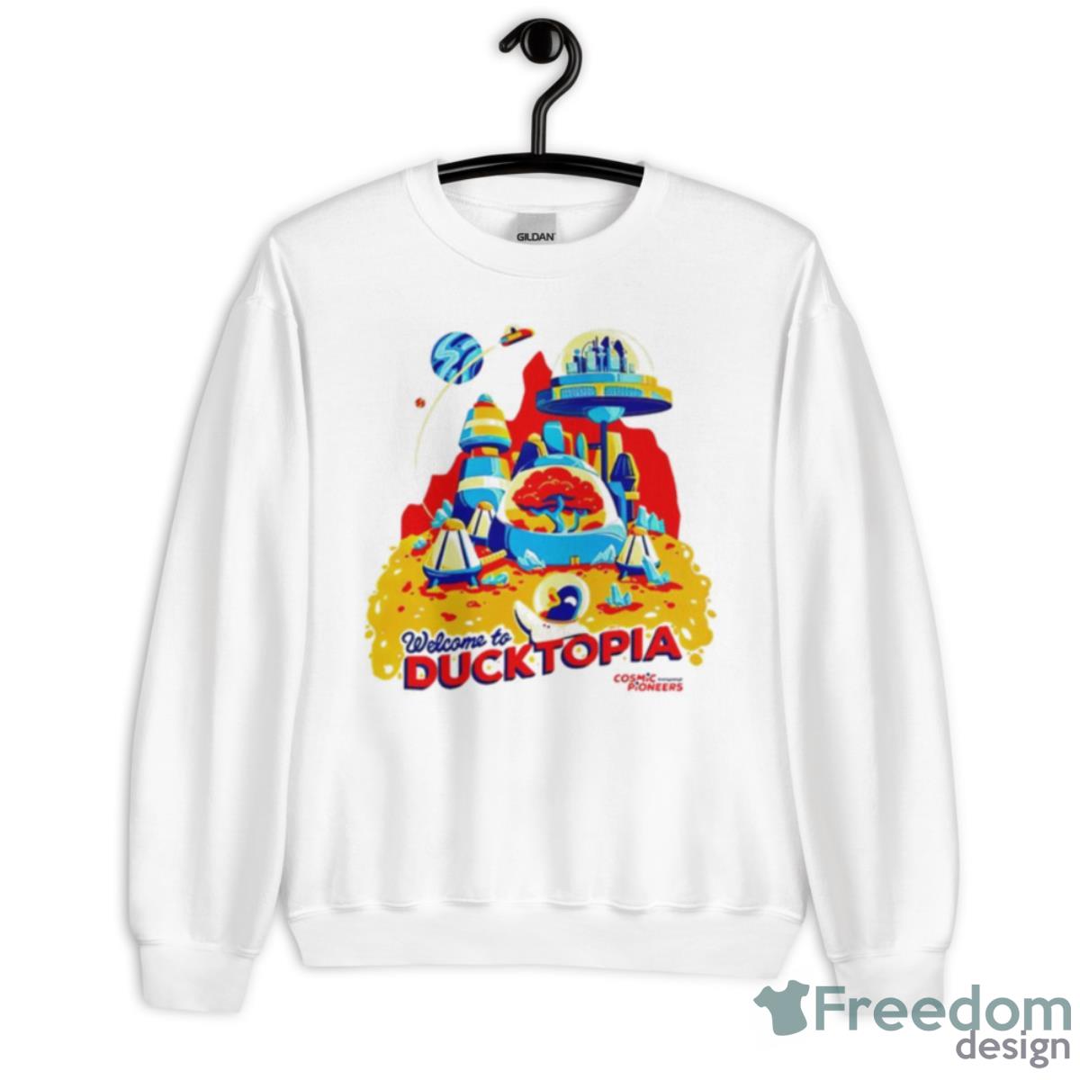 Welcome To Ducktopia Shirt - Unisex Heavy Blend Crewneck Sweatshirt