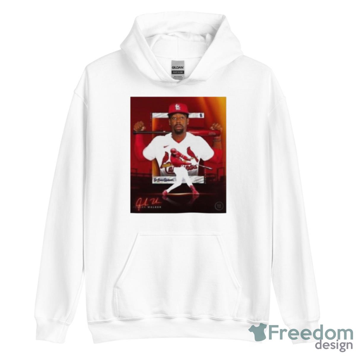 welcome to the show st. louis cardinals Jordan walker signature shirt - Unisex Heavy Blend Hooded Sweatshirt