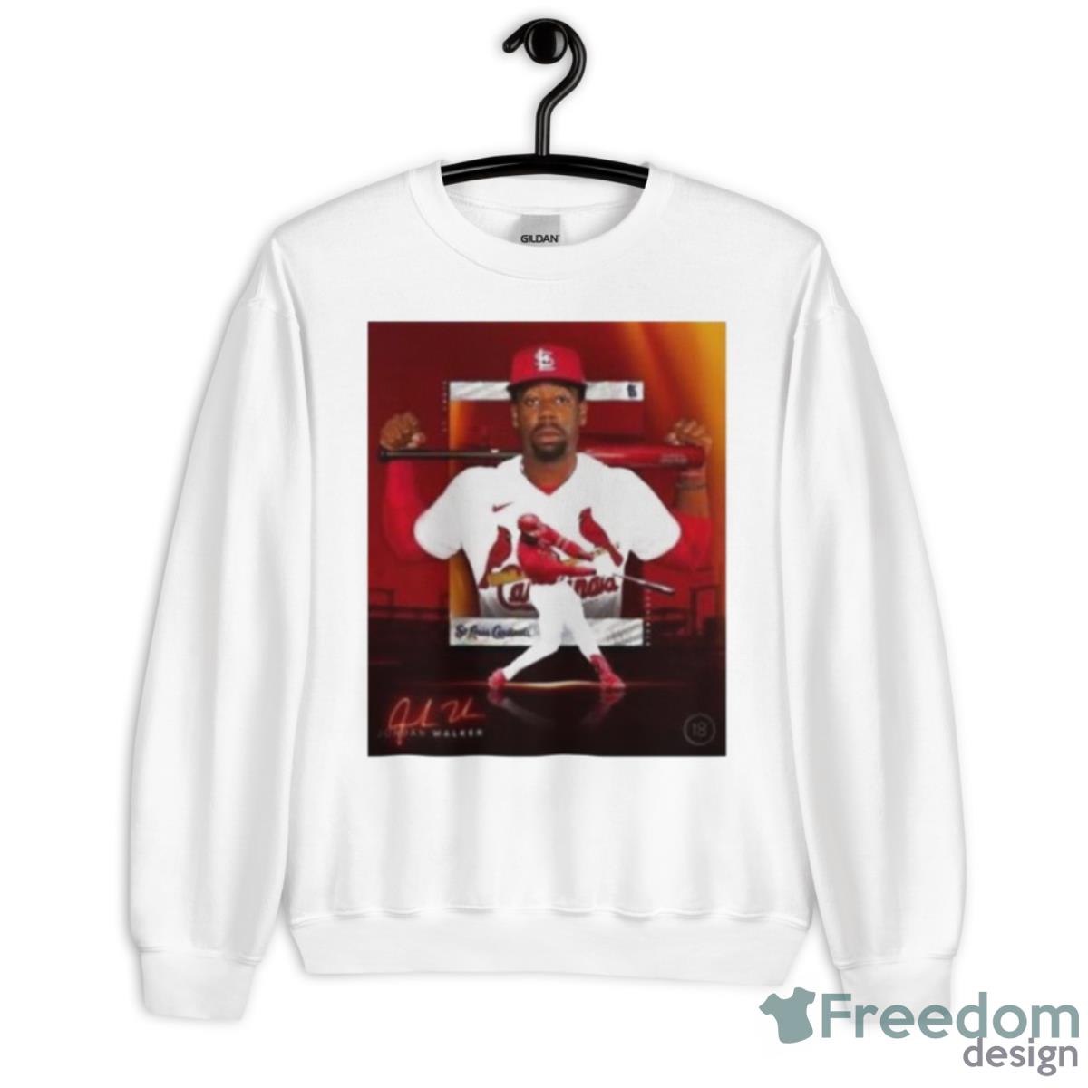 welcome to the show st. louis cardinals Jordan walker signature shirt - Unisex Heavy Blend Crewneck Sweatshirt