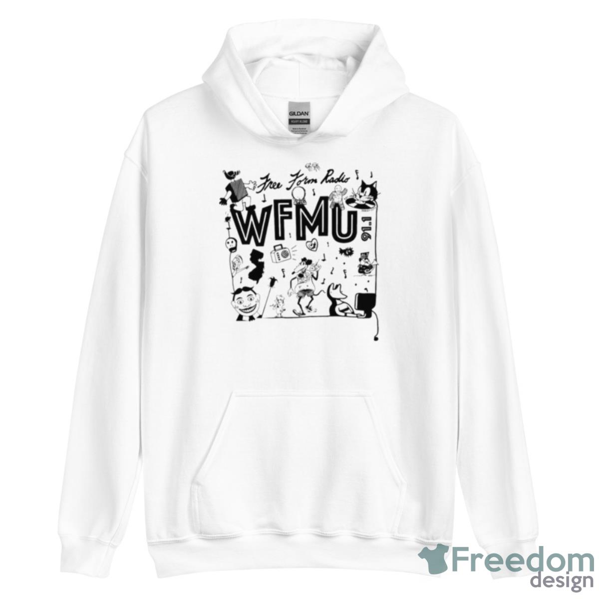 WFMU Free Form Radio Mash Up Shirt - Unisex Heavy Blend Hooded Sweatshirt