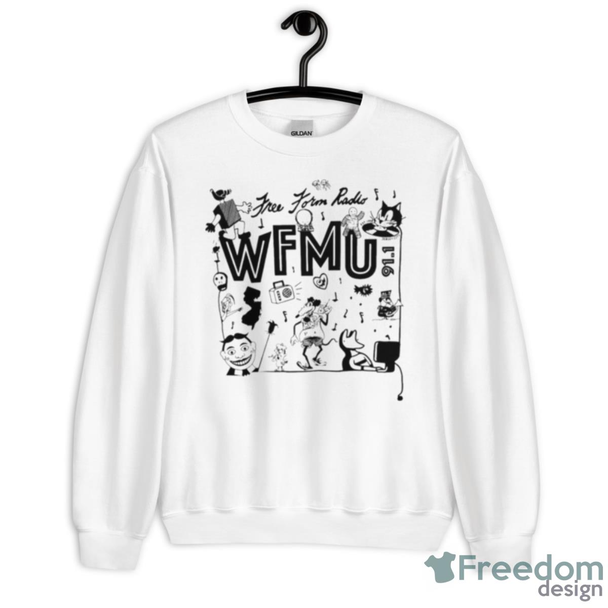 WFMU Free Form Radio Mash Up Shirt - Unisex Heavy Blend Crewneck Sweatshirt