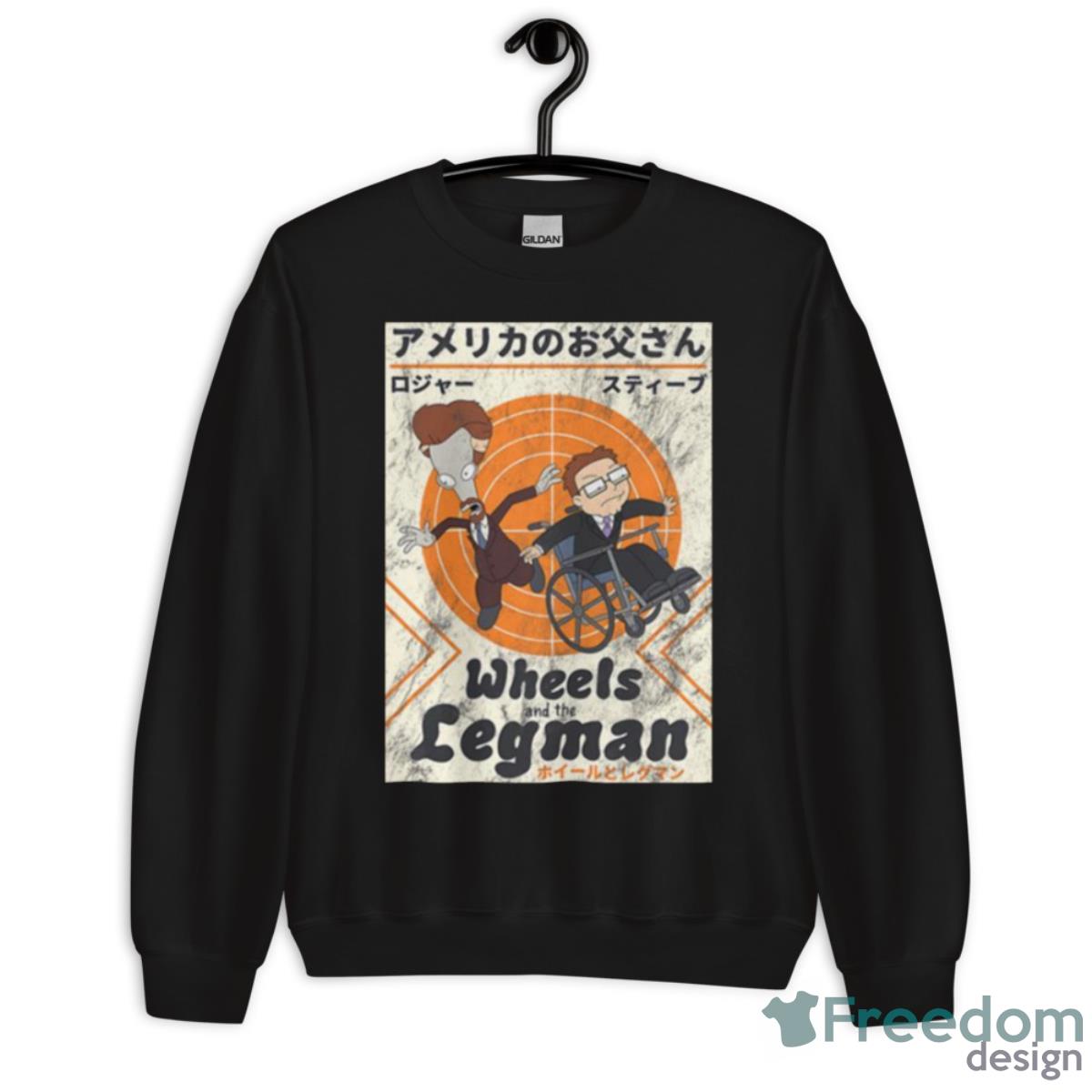 Wheels And The Legman American Dad Shirt - Unisex Crewneck Sweatshirt