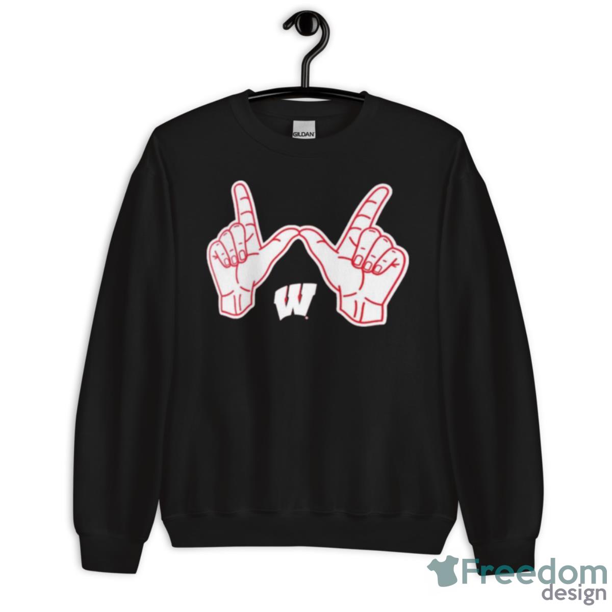 Wisconsin Badgers Hand Glory Shirt - Unisex Crewneck Sweatshirt