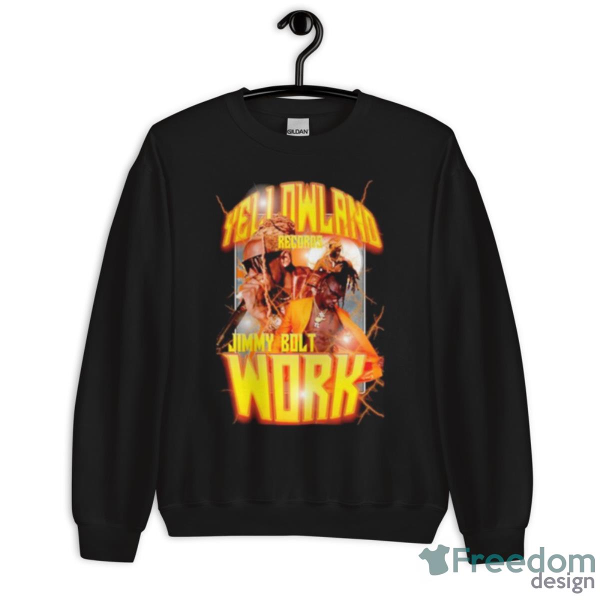 Yellowland Records Jimmy Bolt Work Shirt - Unisex Crewneck Sweatshirt