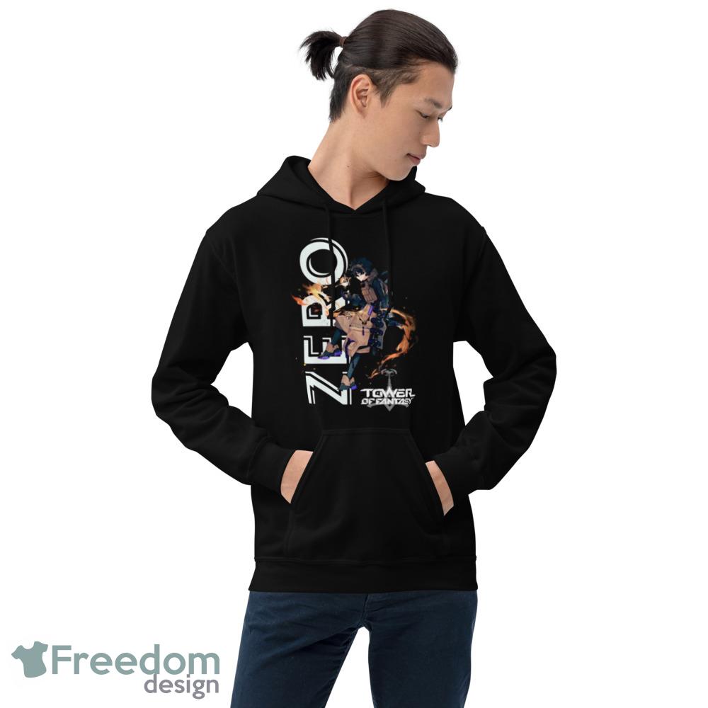 Zero Tower Of Fantasy Game Black T Shirt - 18500 Unisex Heavy Blend Hooded Sweatshirt