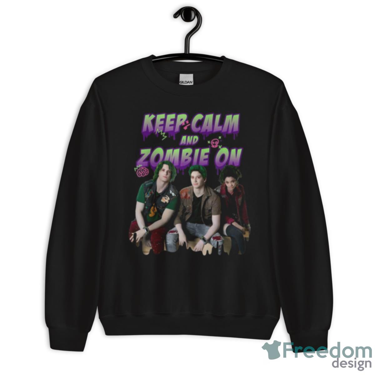 Zombies 2 Keep Calm And Zombie On Shirt - Unisex Crewneck Sweatshirt