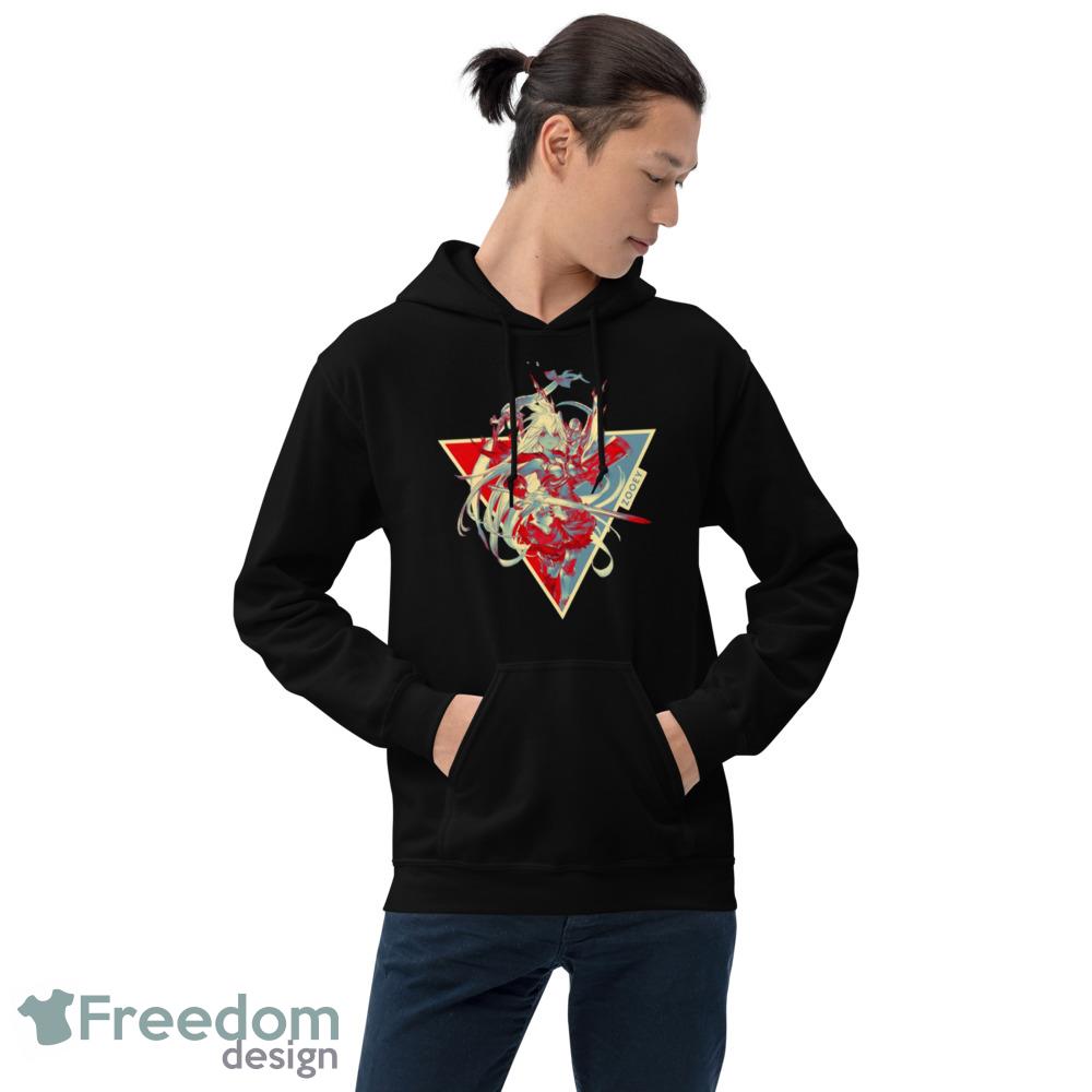 Zooey In Power Granblue Fantasy Black T Shirt - 18500 Unisex Heavy Blend Hooded Sweatshirt