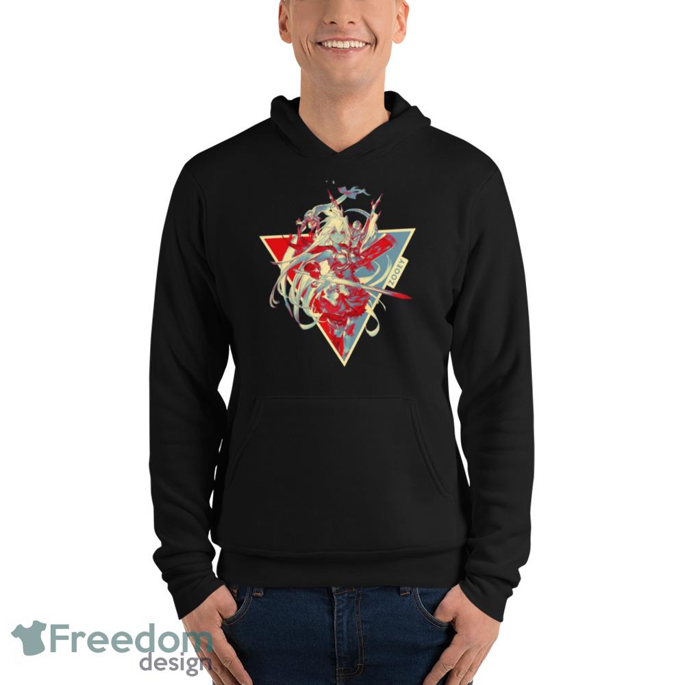 Zooey In Power Granblue Fantasy Black T Shirt image Zooey In Power Granblue Fantasy Black T Shirt - 3719 Unisex Fleece Pullover Hoodie