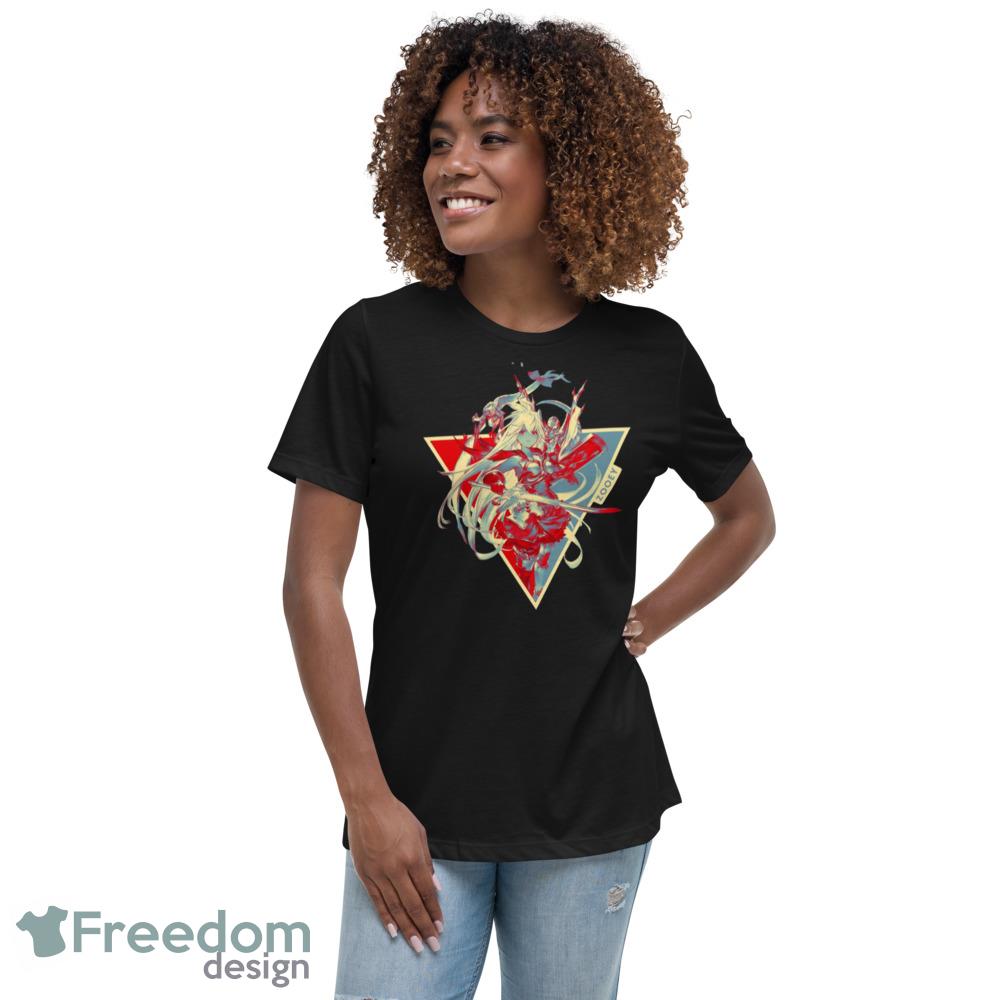 Zooey In Power Granblue Fantasy Black T Shirt - 6400 Womens Relaxed Short Sleeve Jersey Tee Zooey In Power Granblue Fantasy Black T Shirt - 6400 Womens Relaxed Short Sleeve Jersey Tee