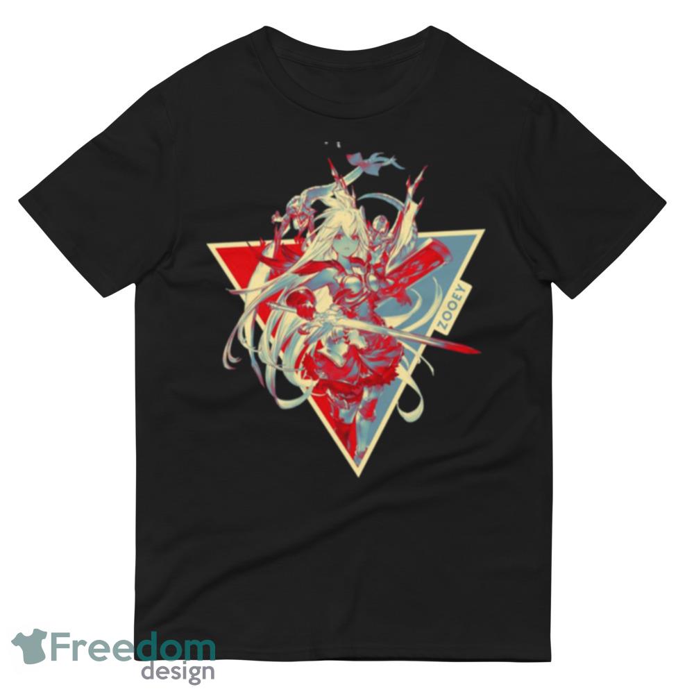 Zooey In Power Granblue Fantasy Black T Shirt - 980 Lightweight Fashion Short Sleeve T-Shirt Zooey In Power Granblue Fantasy Black T Shirt - 980 Lightweight Fashion Short Sleeve T-Shirt