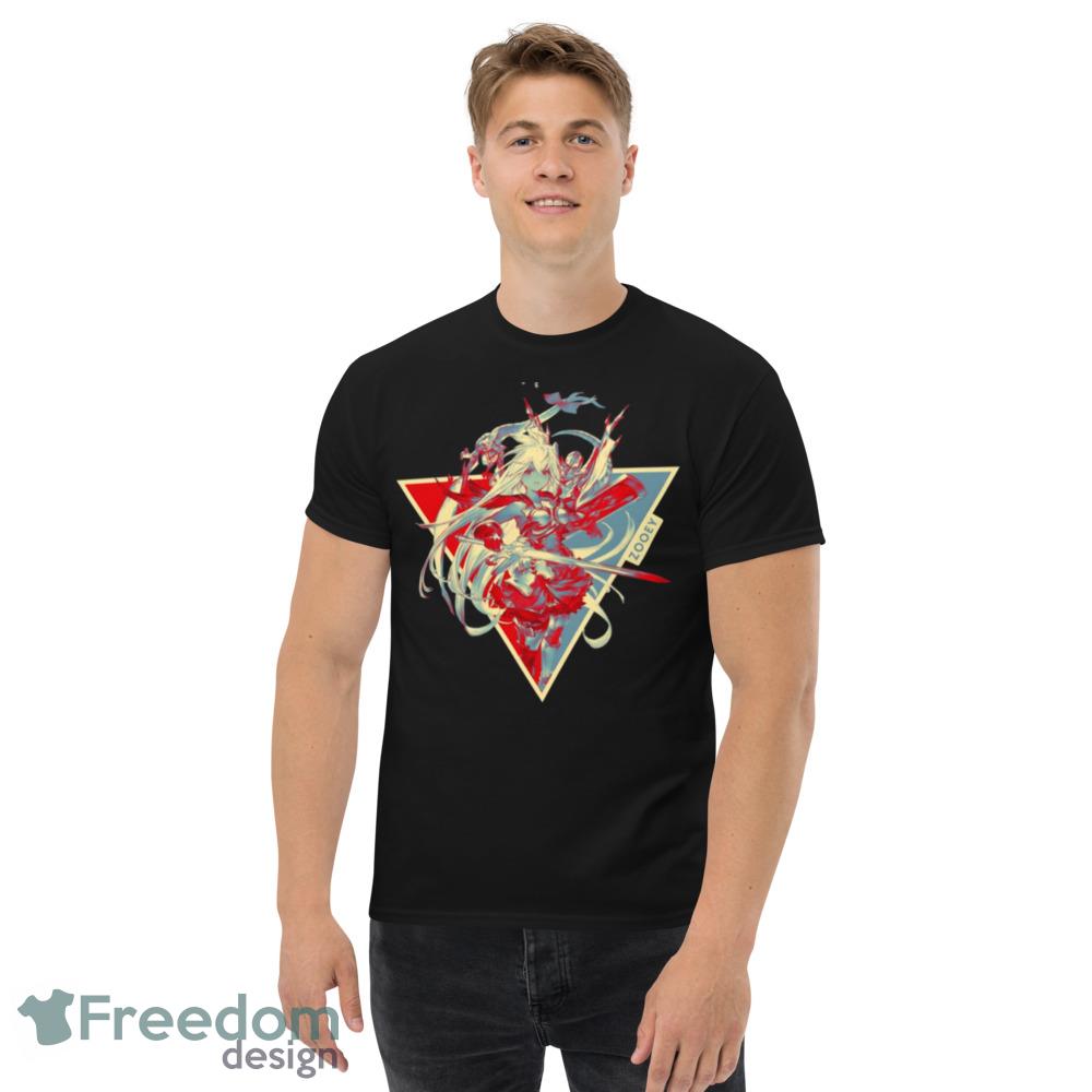 Zooey In Power Granblue Fantasy Black T Shirt - Men’s Classic Tee Gildan 5000 Zooey In Power Granblue Fantasy Black T Shirt - Men’s Classic Tee Gildan 5000