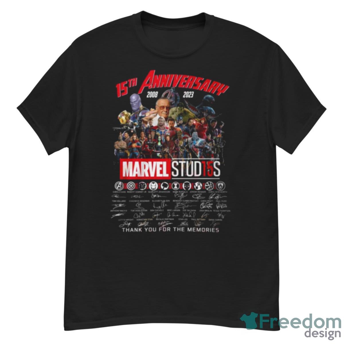15th Anniversary 2008 – 2023 Marvel Stud15s Signature Thank You For The Memories T Shirt - G500 Men’s Classic T-Shirt