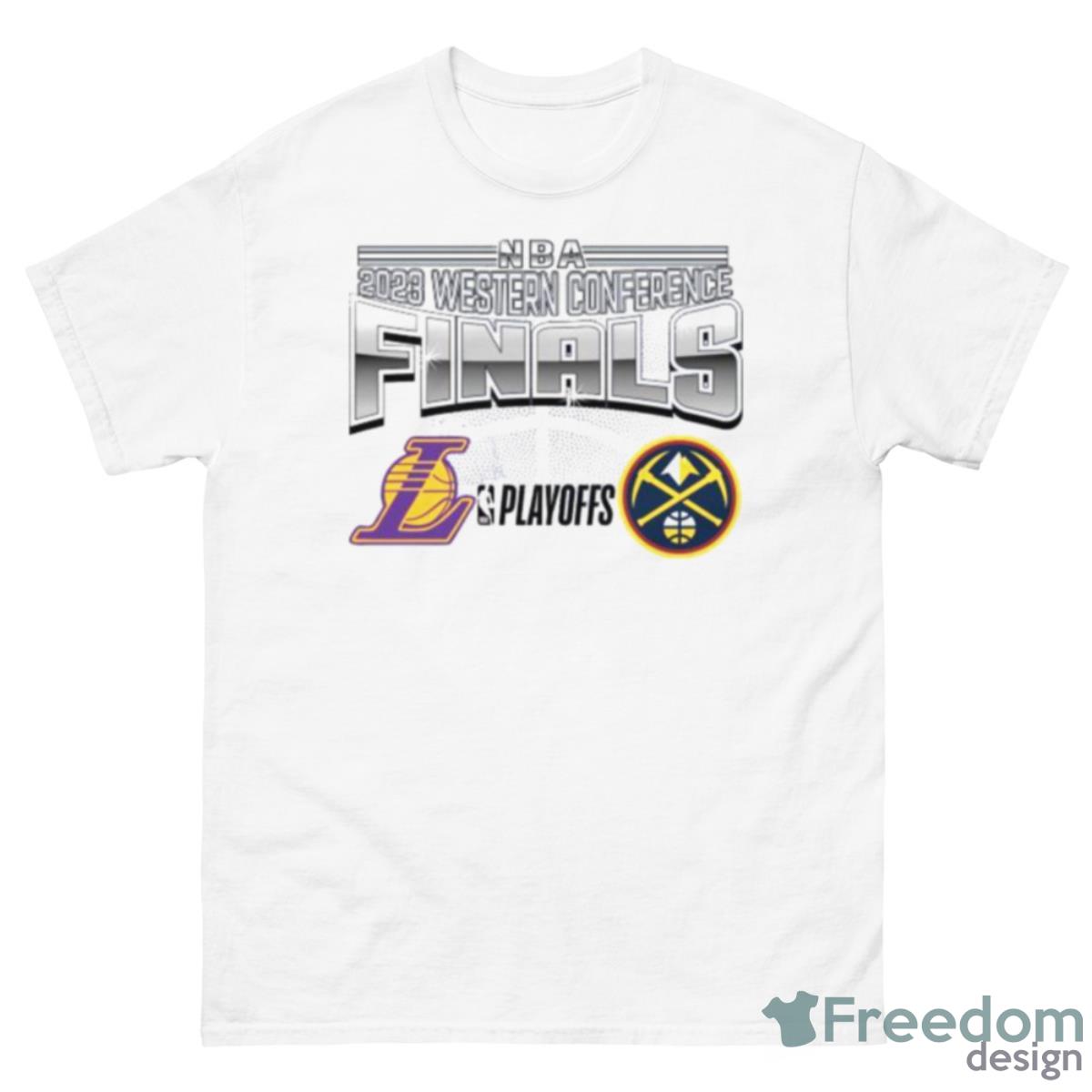 2022 – 2023 Los Angeles Lakers Vs Denver NBA Eastern Conference Finals New Era Shirt - 500 Men’s Classic Tee Gildan