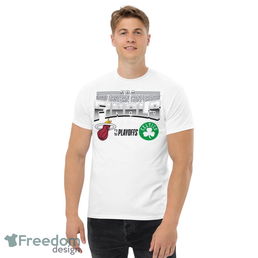2022 – 2023 Miami Heat Vs Boston NBA Eastern Conference Finals New Era Shirt - Men’s Classic Tee Gildan 5000 2022 – 2023 Miami Heat Vs Boston NBA Eastern Conference Finals New Era Shirt - Men’s Classic Tee Gildan 5000