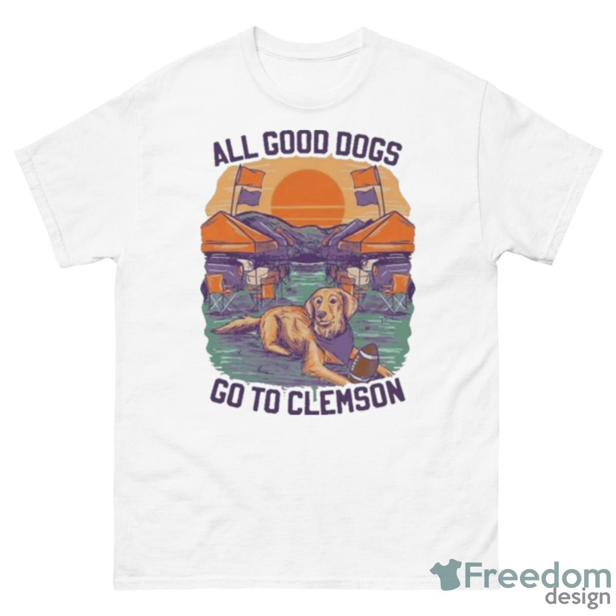 2023 All Good Dogs Go To Clemson Shirt - 500 Men’s Classic Tee Gildan