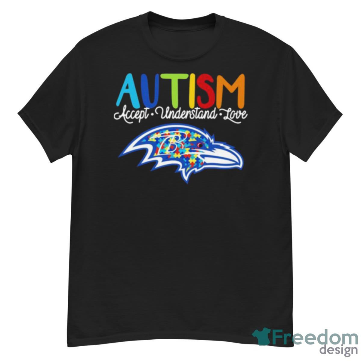 2023 Baltimore Ravens Autism Accept Understand Love Shirt - G500 Men’s Classic T-Shirt