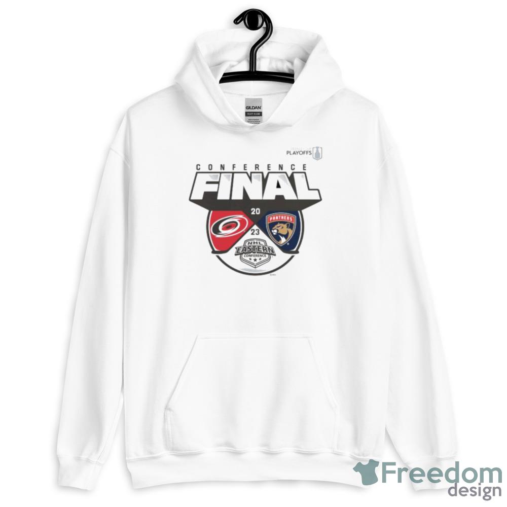 2023 Eastern Conference Final Faceoff Florida Panthers vs Carolina Hurricanes Matchup Shirt - 18500 Unisex Heavy Blend Hooded Sweatshirt