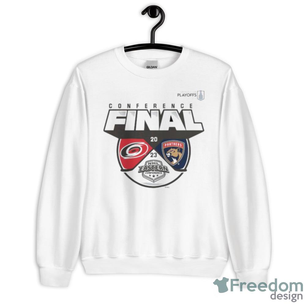 2023 Eastern Conference Final Faceoff Florida Panthers vs Carolina Hurricanes Matchup Shirt - 18000 Unisex Heavy Blend Crewneck Sweatshirt