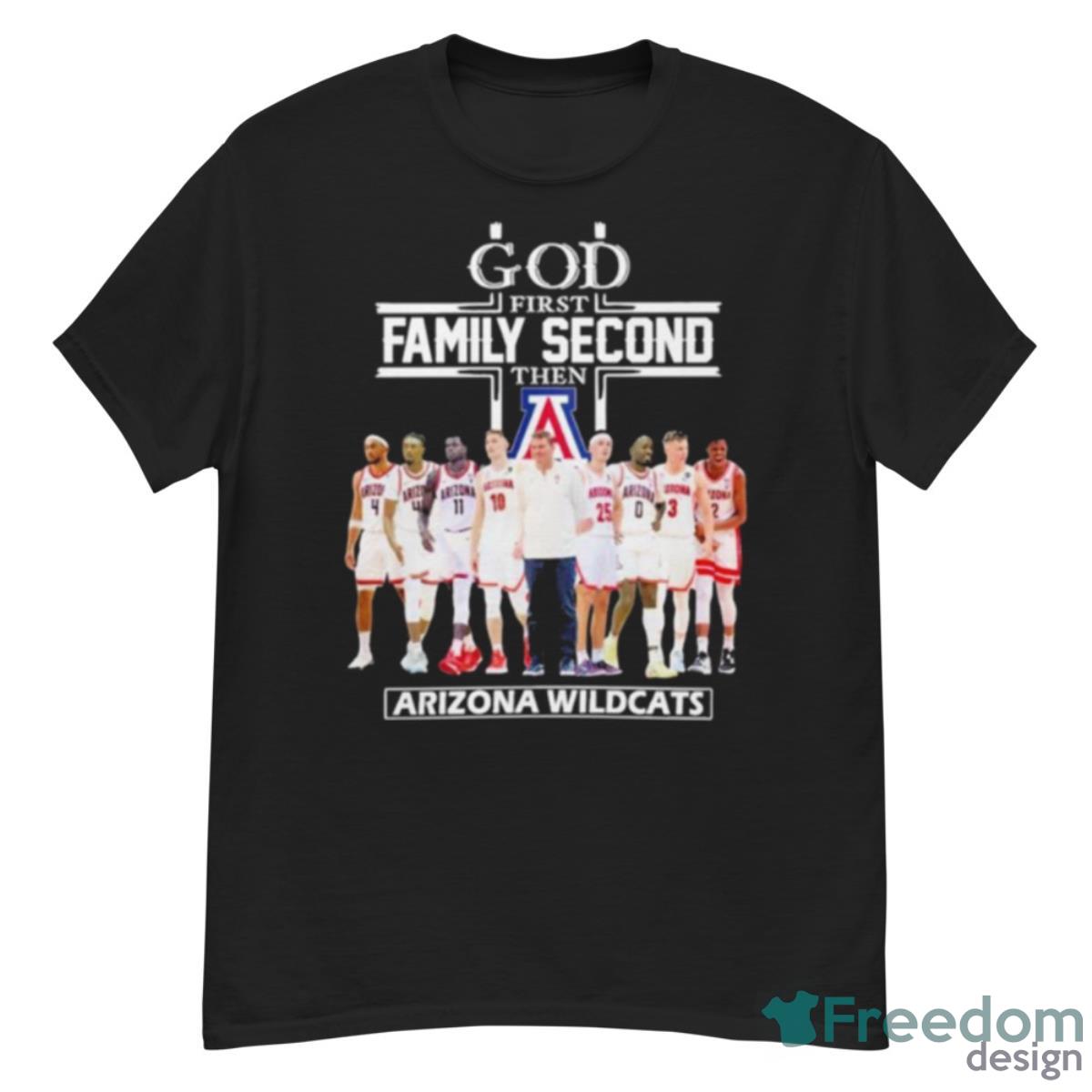 2023 God Family Second First Then Arizona Basketball Team Shirt - G500 Men’s Classic T-Shirt