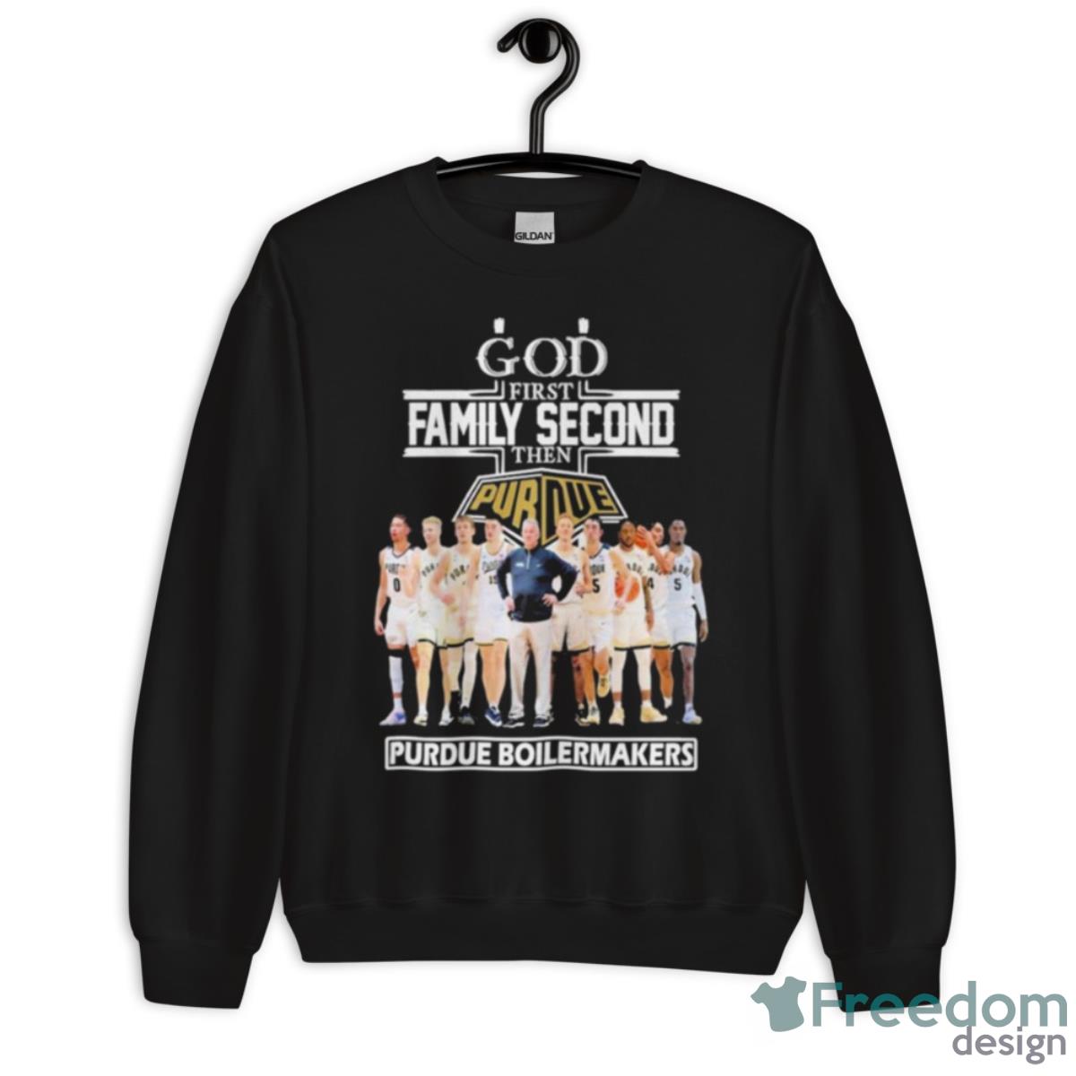 2023 God Family Second First Then Purdue Basketball Team Shirt