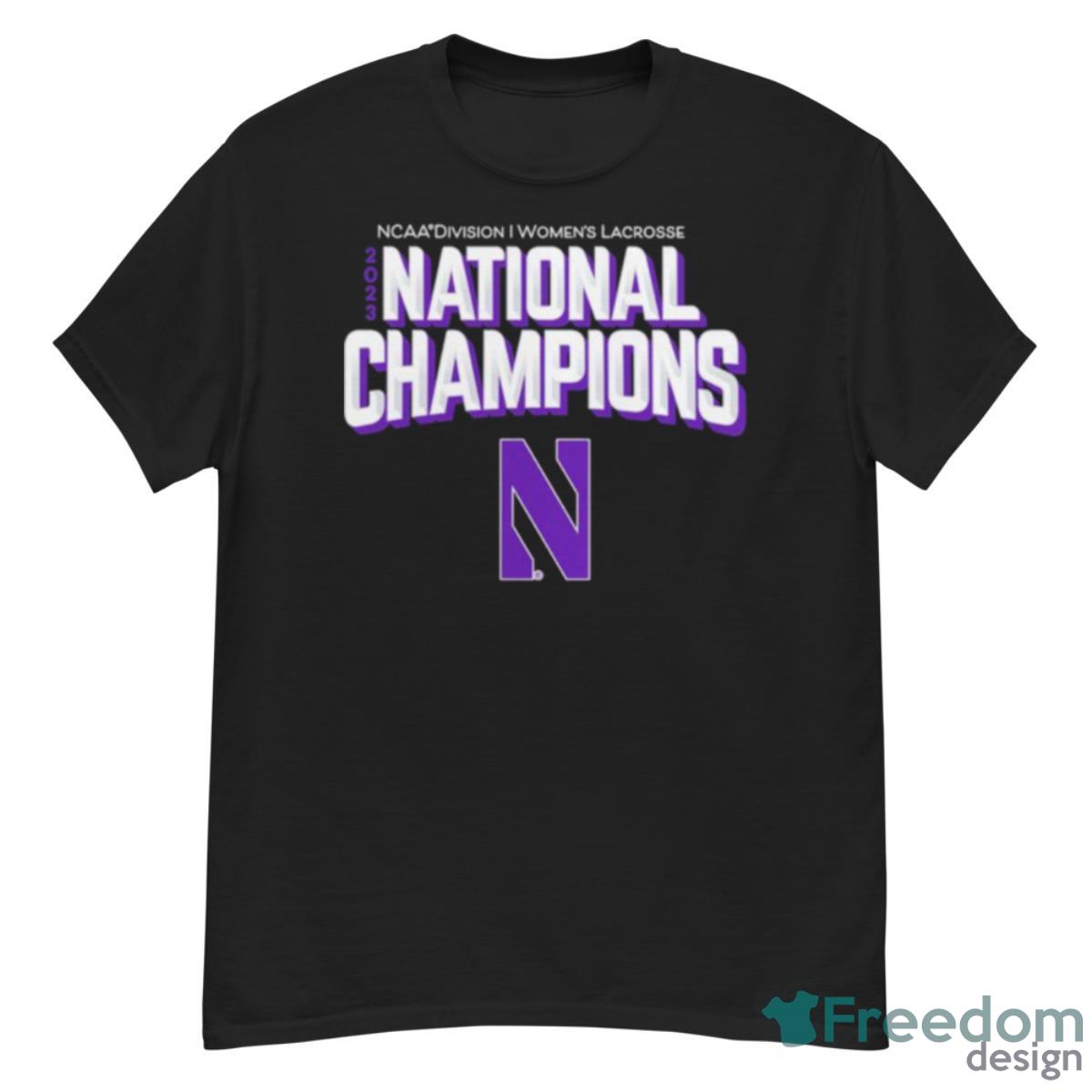 2023 NCAA Division I Women’s Lacrosse National Champions Northwestern Wildcats T Shirt - G500 Men’s Classic T-Shirt