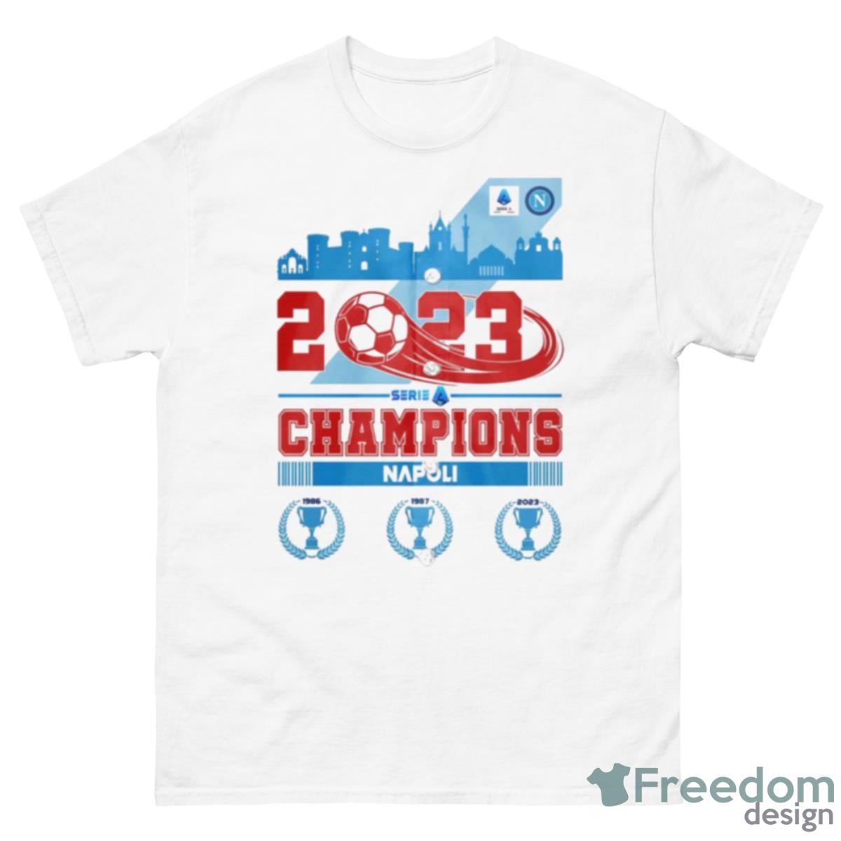 2023 Serie Champions Napoli Shirt - 500 Men’s Classic Tee Gildan