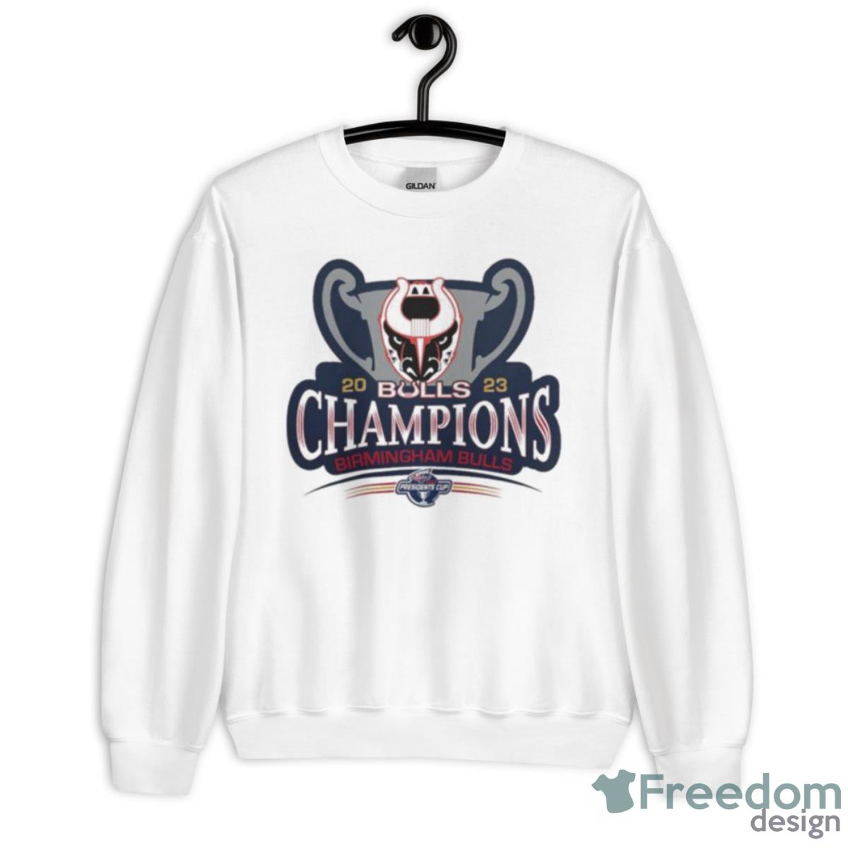 2023 SPHL President Cup Champions Birmingham Bull Shirt - Unisex Heavy Blend Crewneck Sweatshirt