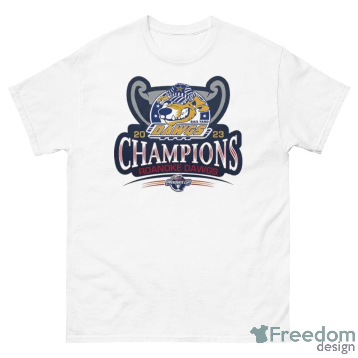 2023 SPHL President Cup Champions Roanoke Dawgs Shirt - 500 Men’s Classic Tee Gildan