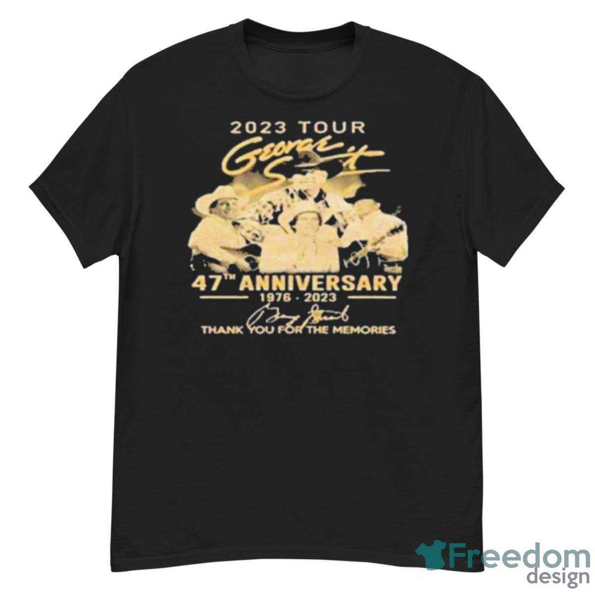 2023 Tour Georgh It 47th Anniversary Signature Thank You For The Memories Shirt - G500 Men’s Classic T-Shirt