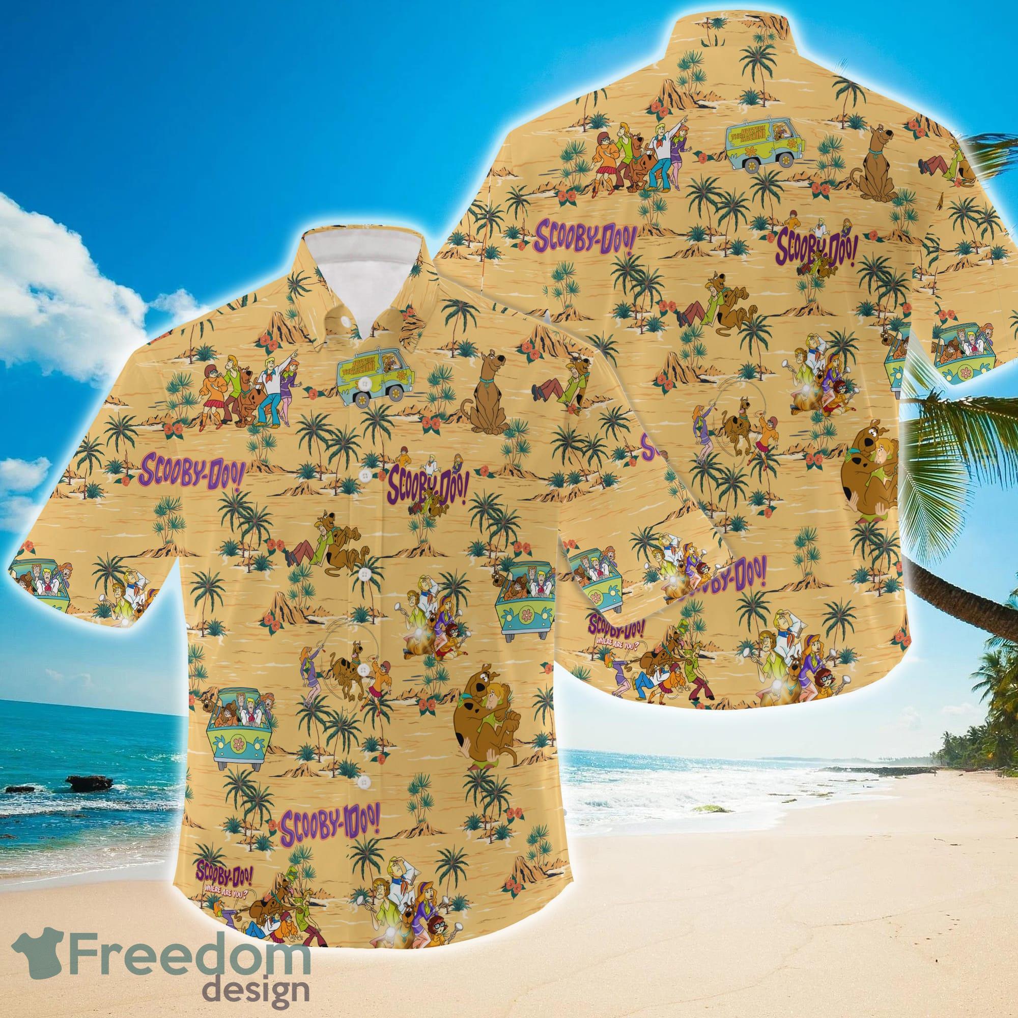 3D Scooby-Doo Tropical Hawaiian Shirt Product Photo 1