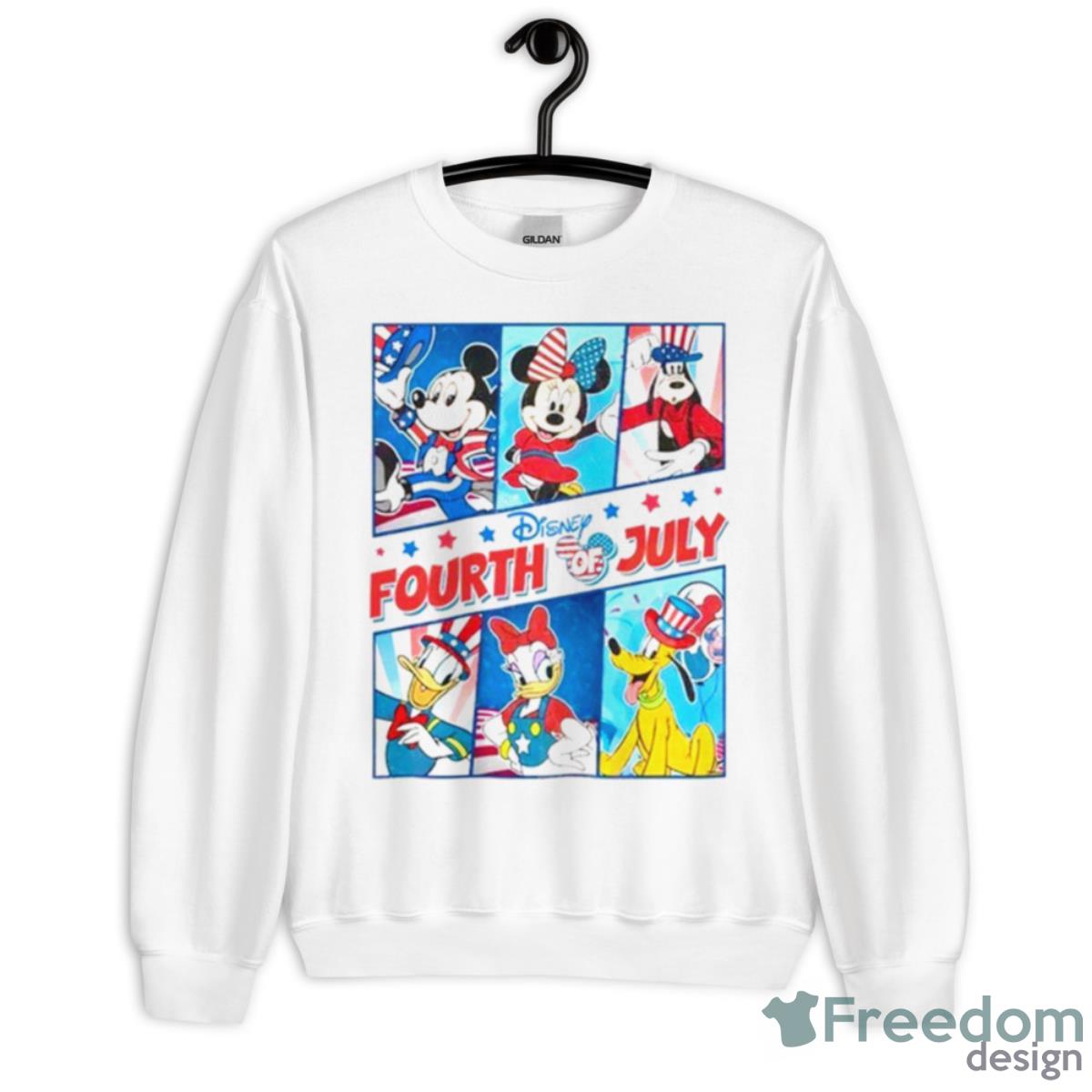 4th Of July Disney Unisex T Shirt - Unisex Heavy Blend Crewneck Sweatshirt