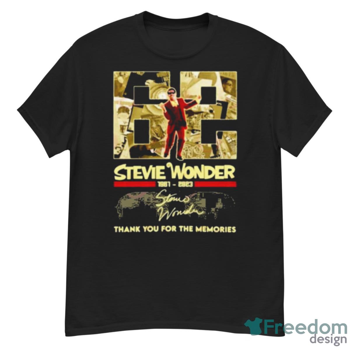 62 Years Stevie Wonder 1961 – 2023 Thank You For The Memories Shirt - G500 Men’s Classic T-Shirt