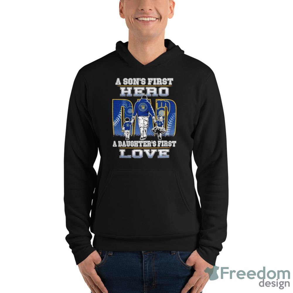 A Son's First Hero A Daughter's First Love Los Angeles Dodgers Shirt