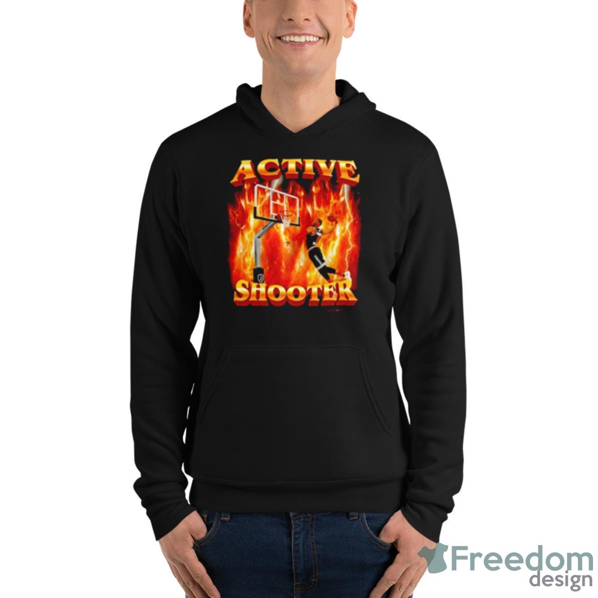 Active Shooter T-shirt Funny Basketball Gift Meme 